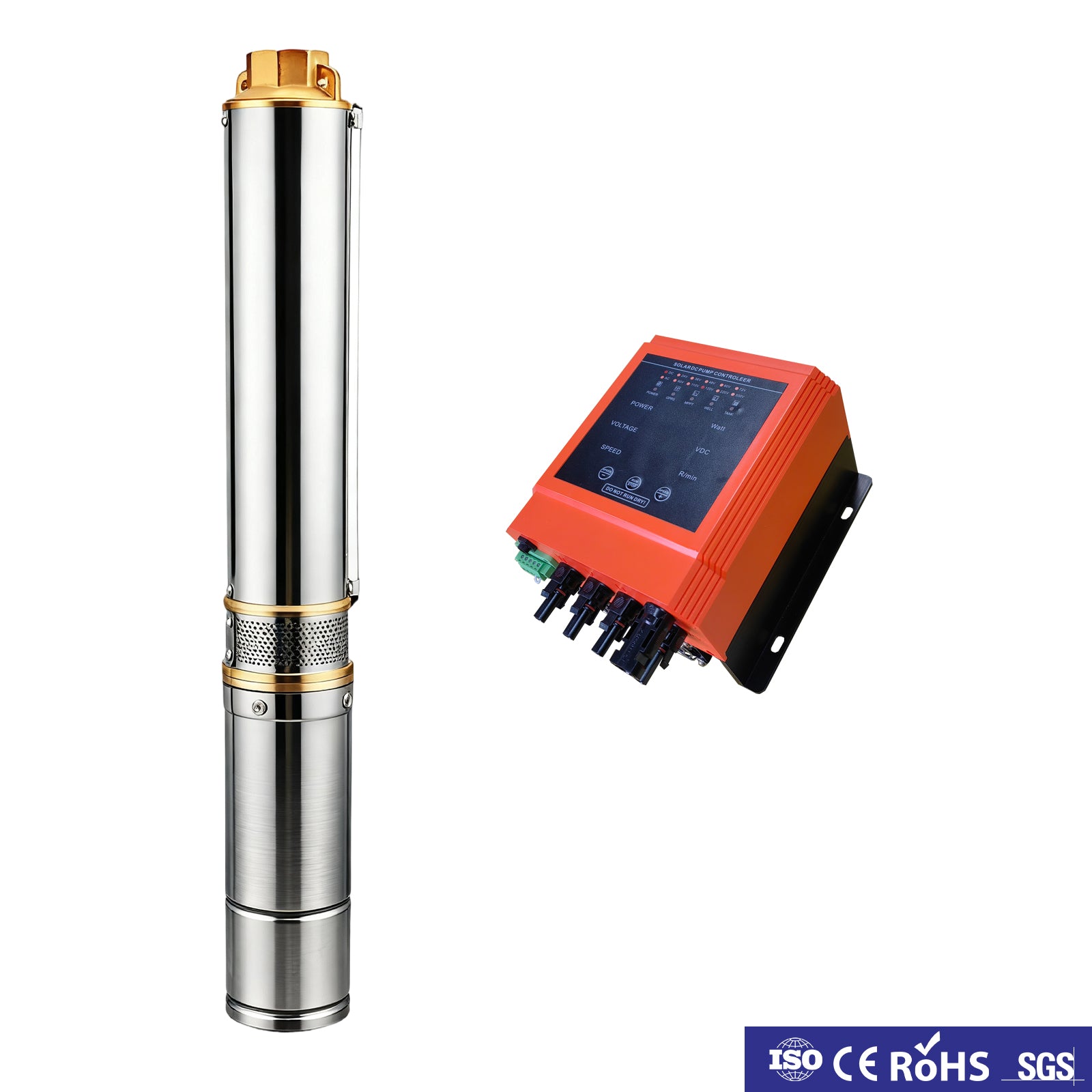 72V 750W Stainless Steel Helical Rector Submersible Pump