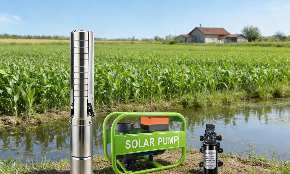 Centrifugal water pump, Diaphragm pump, Submersible well pump