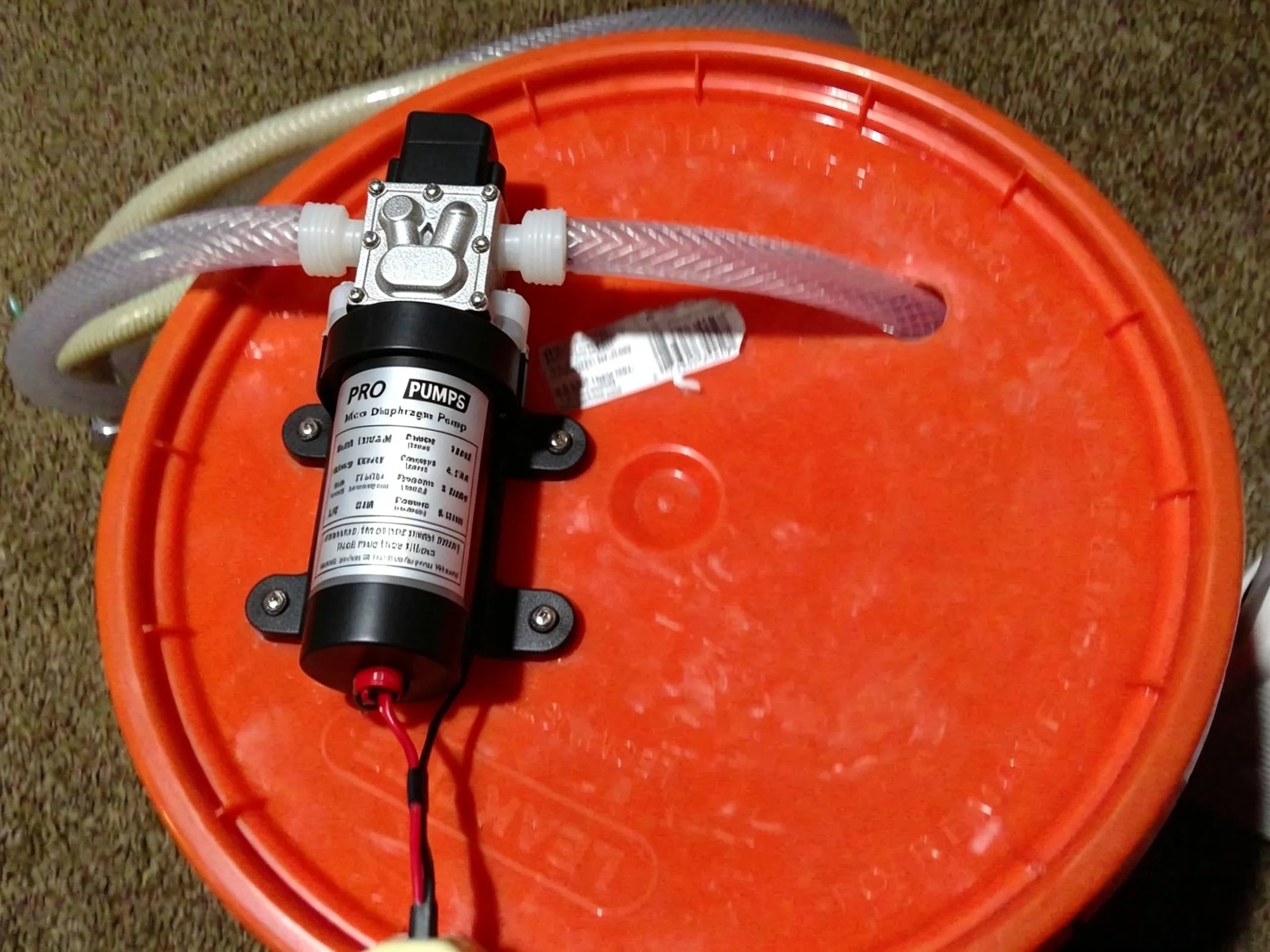 Mike’s 24V Food Grade Diaphragm Pump for Potable Water Transfer