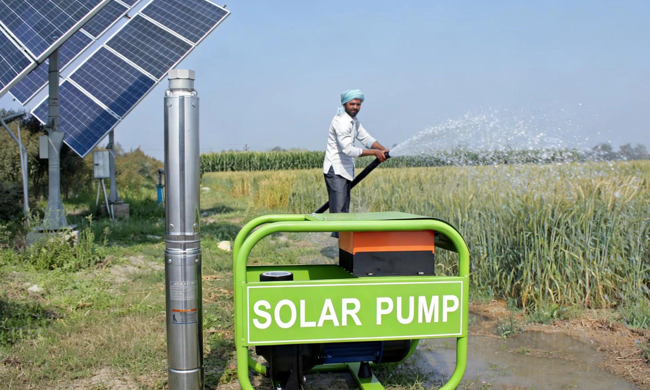 Flowat solar submersible well water pump irrigation for 