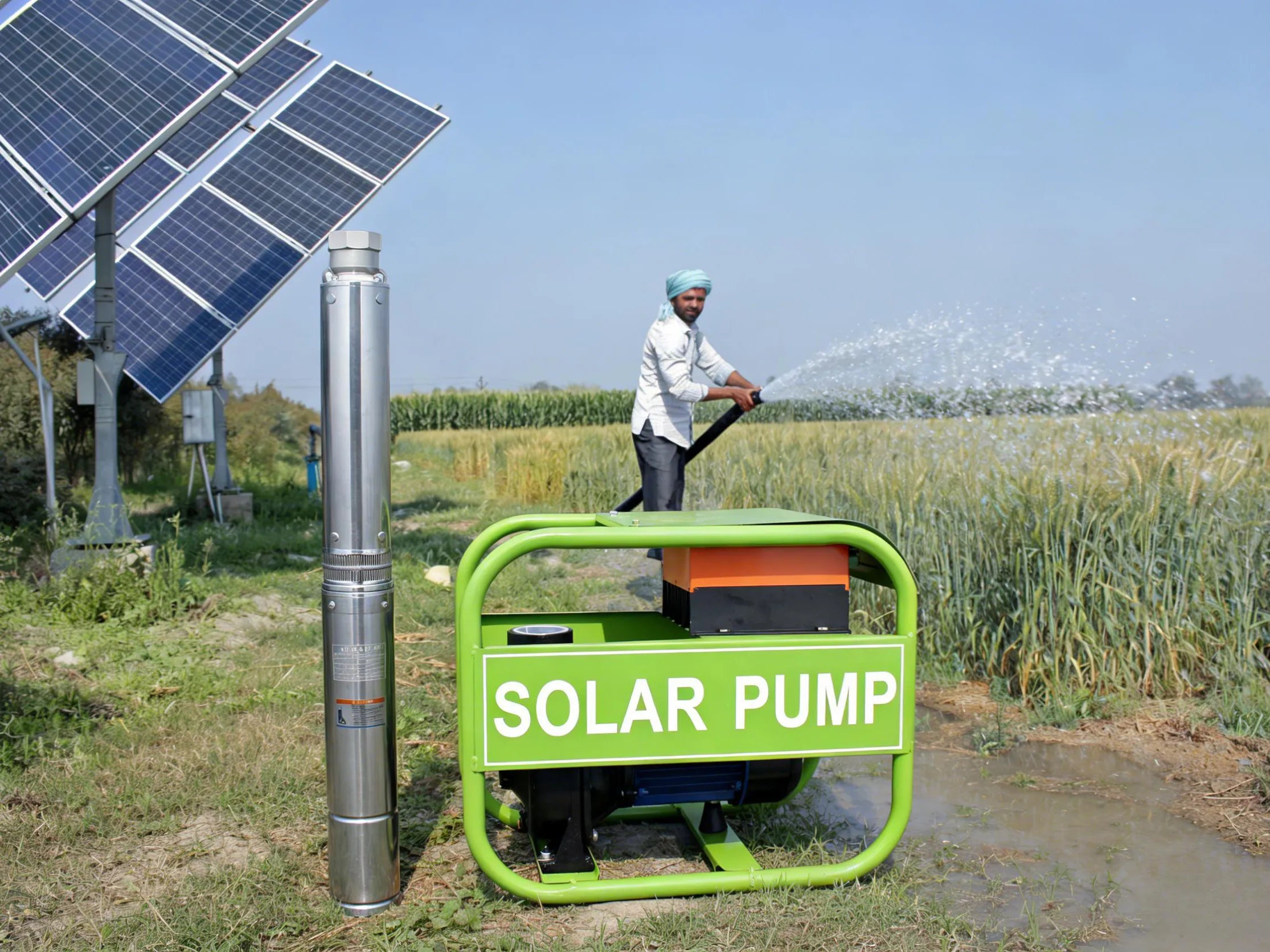 Flowat solar submersible well water pump irrigation for 