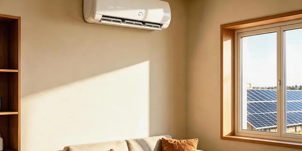 Flowatts 12,000 BTU Solar Air Conditioner Application in a Greek 