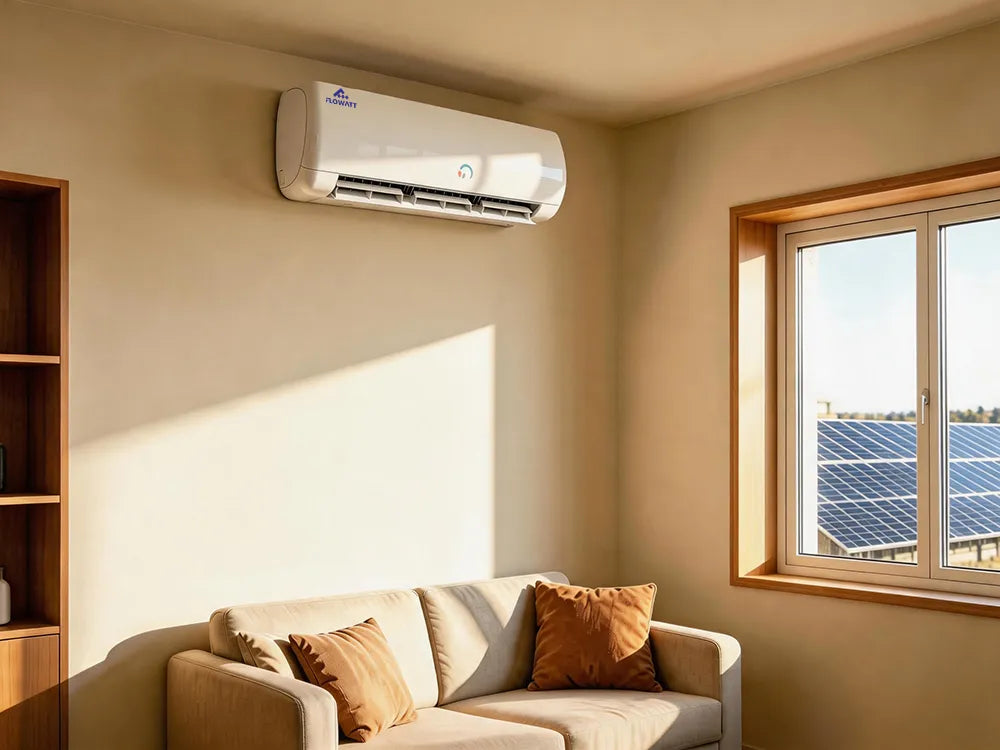 Flowatts 12,000 BTU Solar Air Conditioner Application in a Greek 