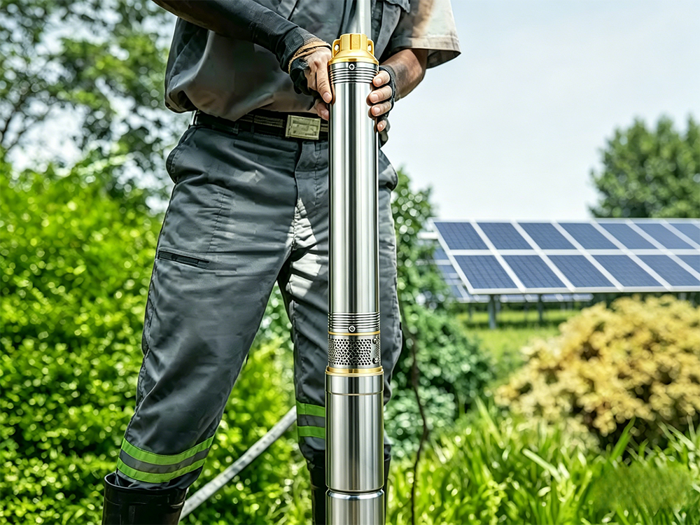 Flwoatt 1HP Deep Well Submersible Water Pump