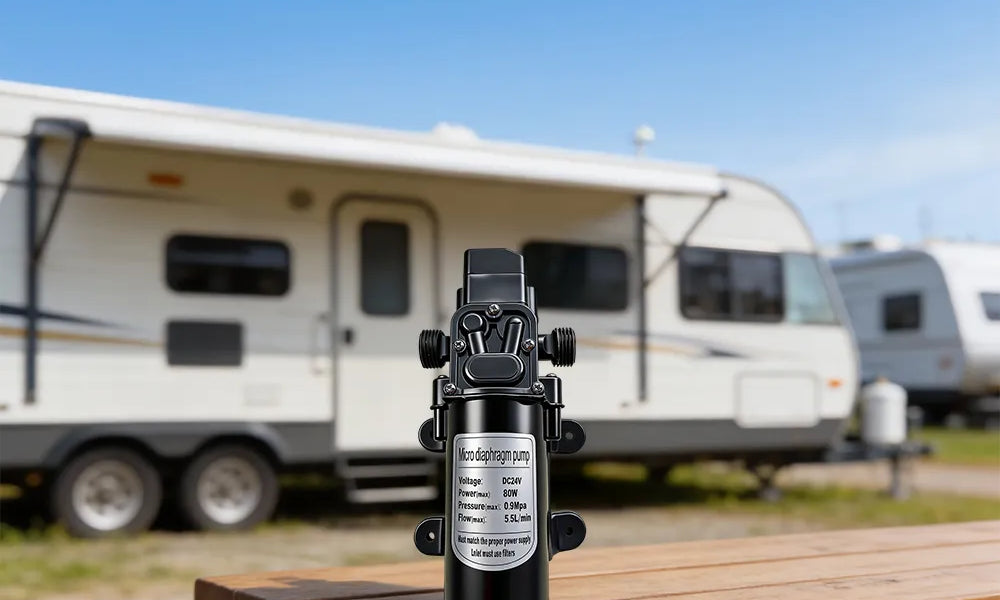 rv showers water pump