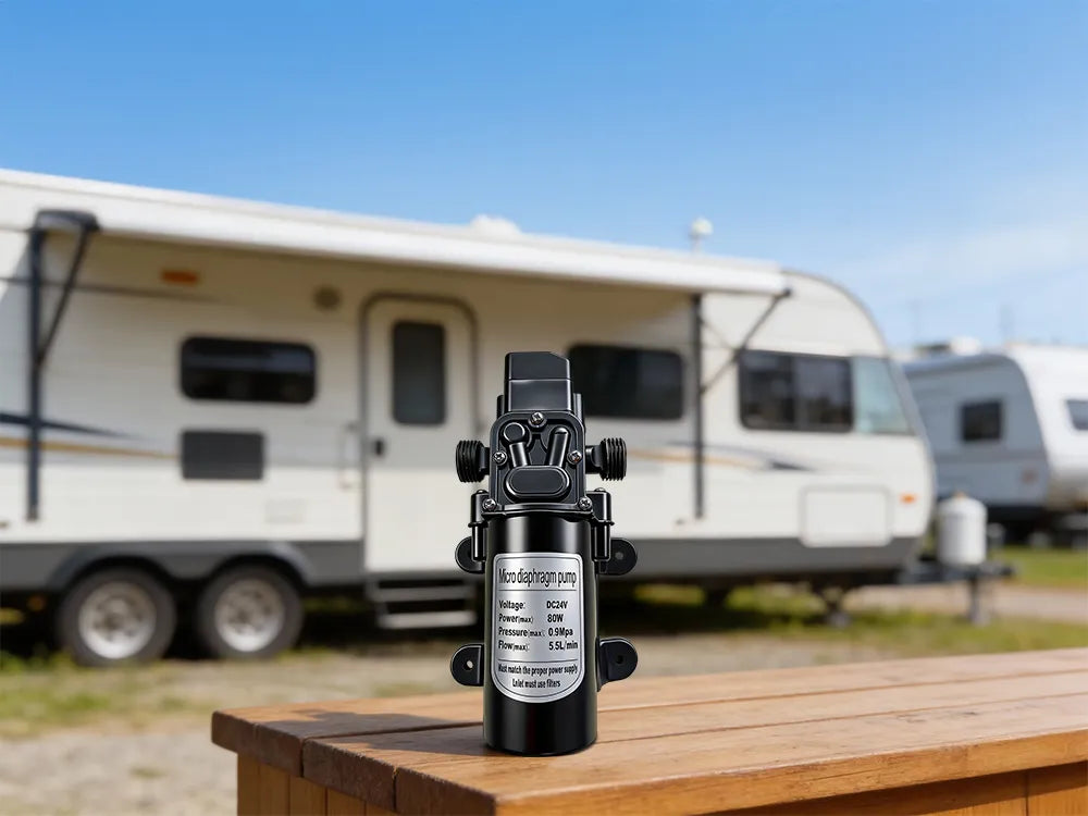 rv showers water pump
