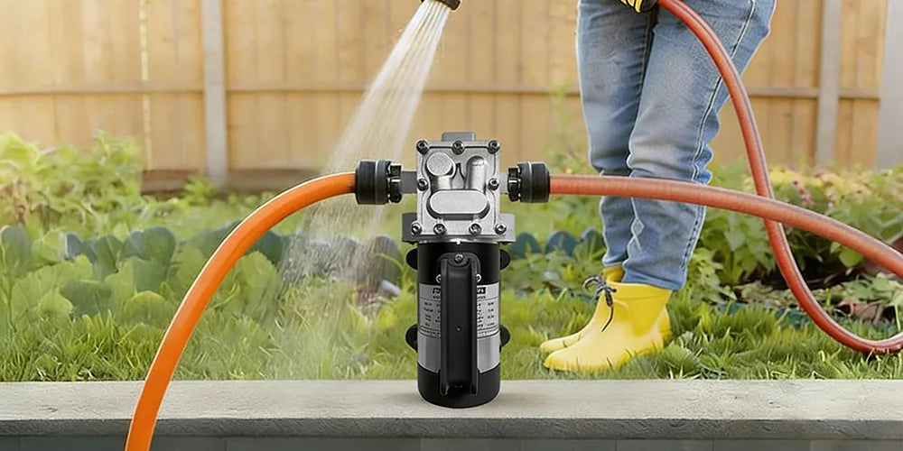 Emily’s Eco-Friendly Garden Solution with a Flowatt 24V Solar Diaphragm Pump