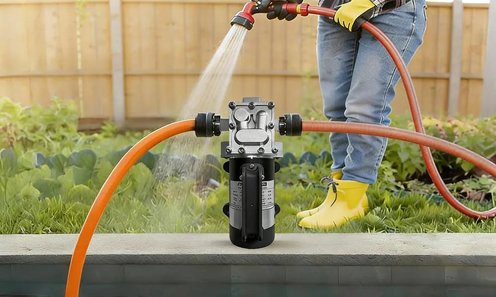 Emily’s Eco-Friendly Garden Solution with a Flowatt 24V Solar Diaphragm Pump