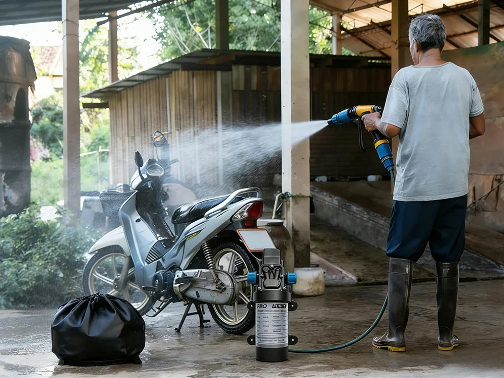 chris electric dirtbike cleaning solar diaphragm pump