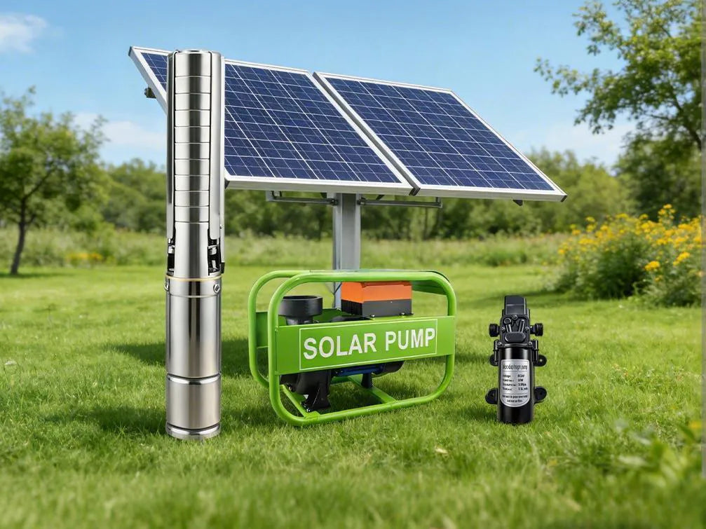 solar water pump: shallow well pump, deep well pump