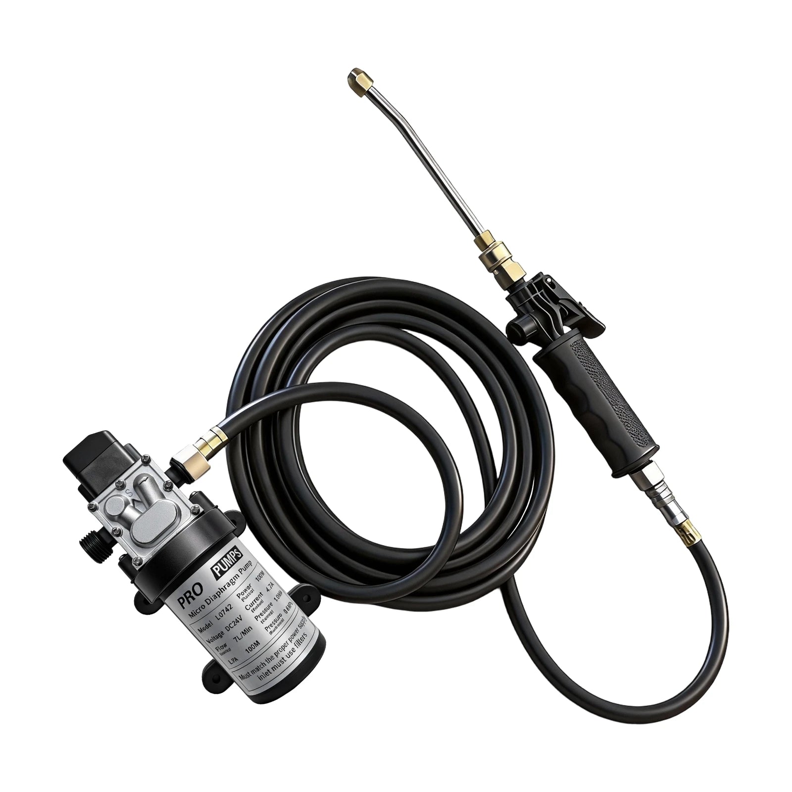 Flowatt 100W 24V Car Washe Diaphragm Pump-5
