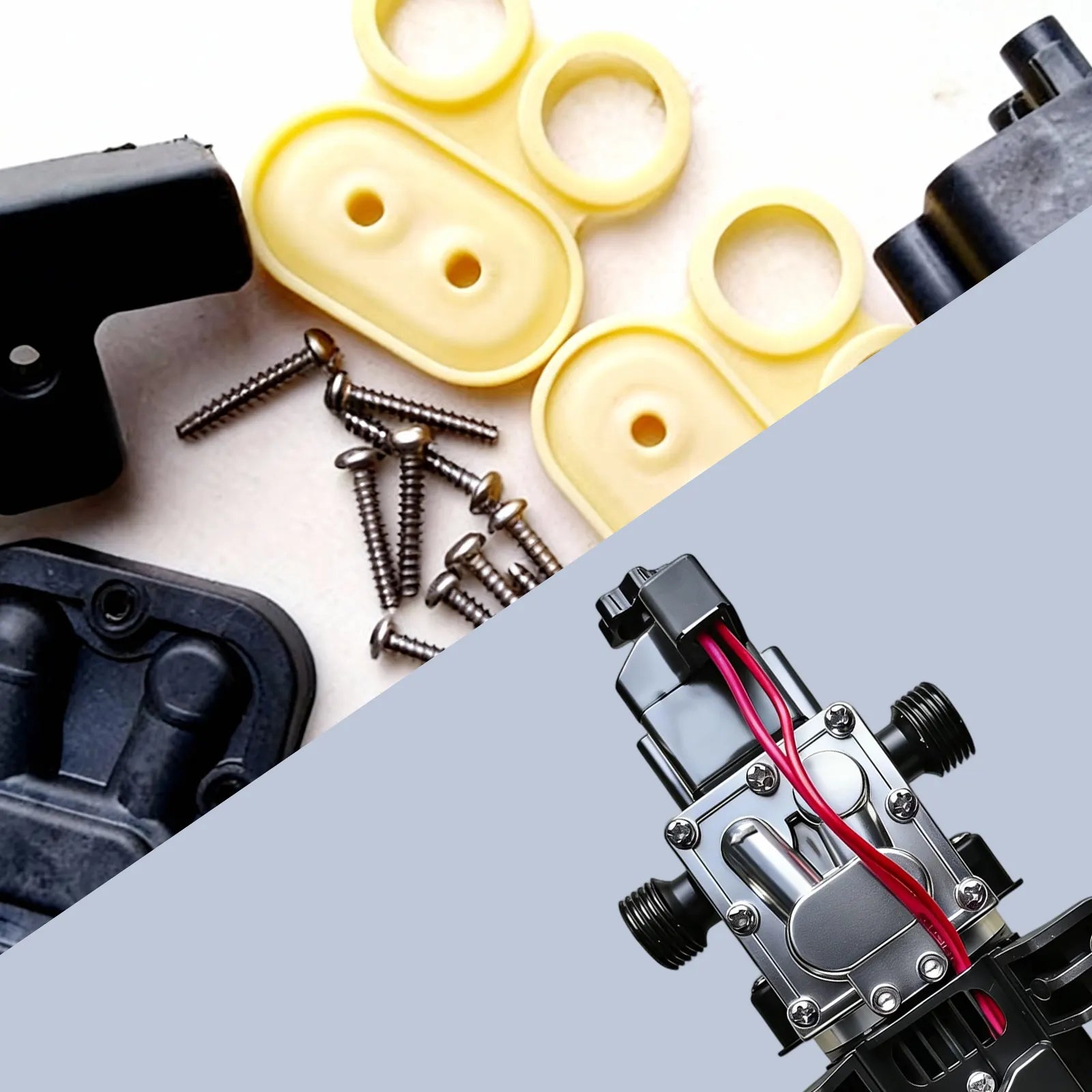 Flowatt 160W 24V Flushing Solar Diaphragm Pump Parts