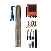 4inch 220VDC/VAC 2500W 68M Stainless Steel Reinforced Nylon Impeller Solar Deep Well Submersible Pump