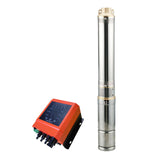 Compact 750W Solar Submersible Pump 3-Inch Deep Well Pump, 95m Max Head, Easy Installation