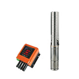 750W Stainless Steel Solar Submersible Pump 3-Inch Deep Well Pump, 95m Max Head, Long Lifespan