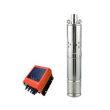 Efficient 400W Helical Rotor Solar Pump 3-Inch Deep Well Pump, 80m Max Head, Sustainable Water Solution