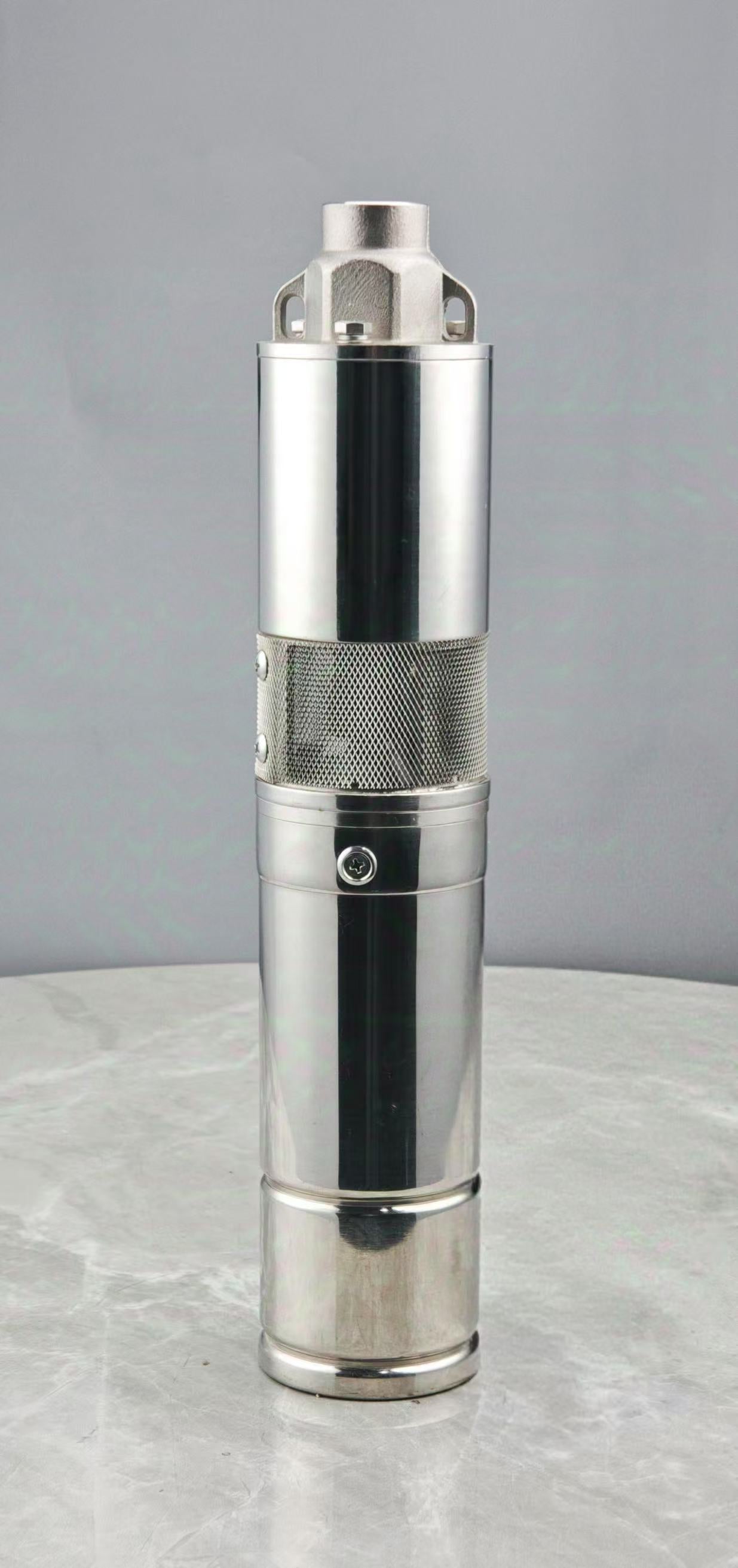 140W Helical Rotor Solar Submersible Pump 3-Inch Deep Well Pump, 50m Max Head, Low-Flow Precision