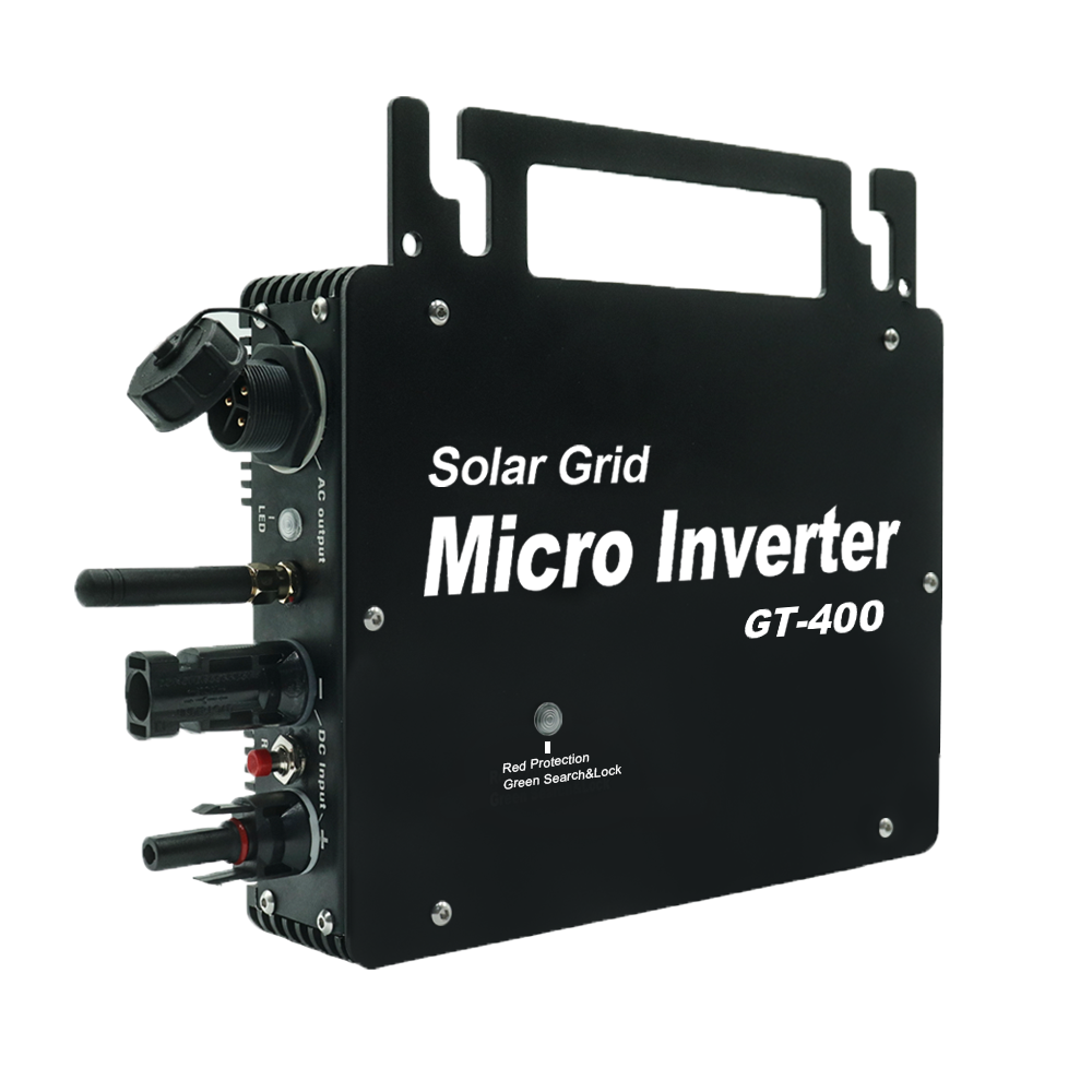 Balcony Solar Mounting Kit 400W MPPT Solar Inverter Grid Tie Inverter Micro Inverter IP65