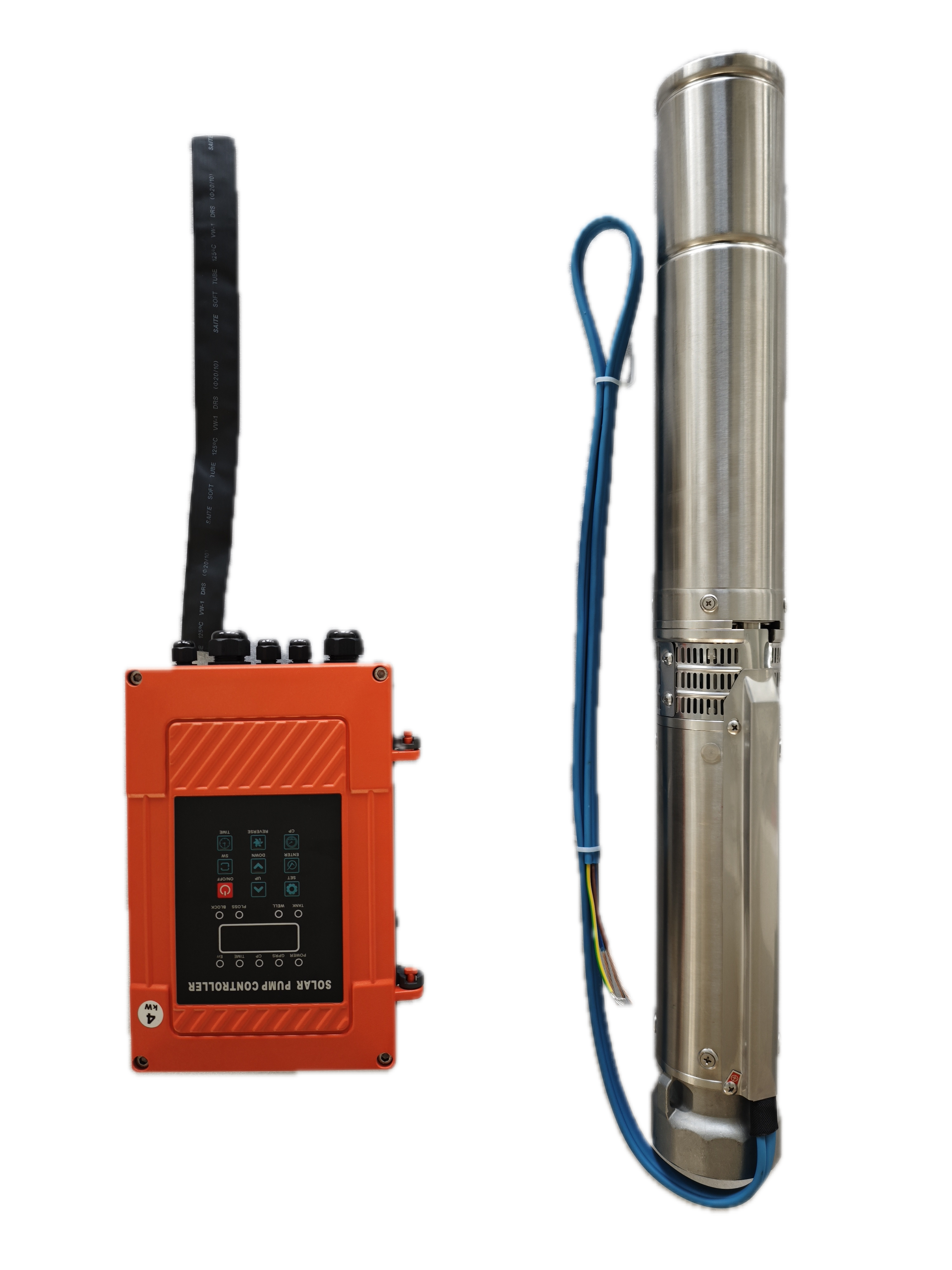4-Inch 5.5kW High-Speed Solar Deep Well Pump | 320m Head, Industrial-Grade Power