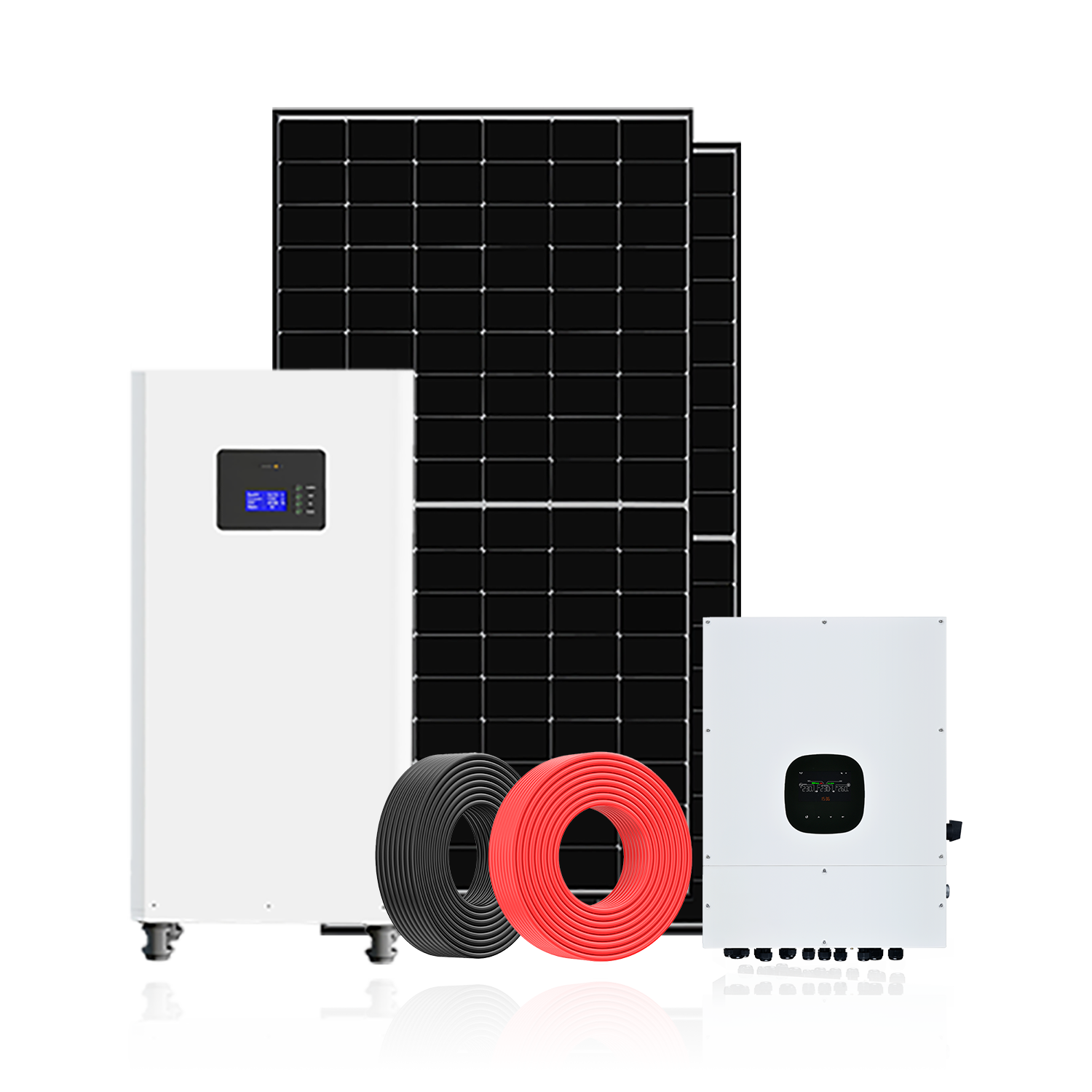 Flowatt US 6KW FSV Series Split Phase Solar Power Panel Systems Lithium Battery For Home Use