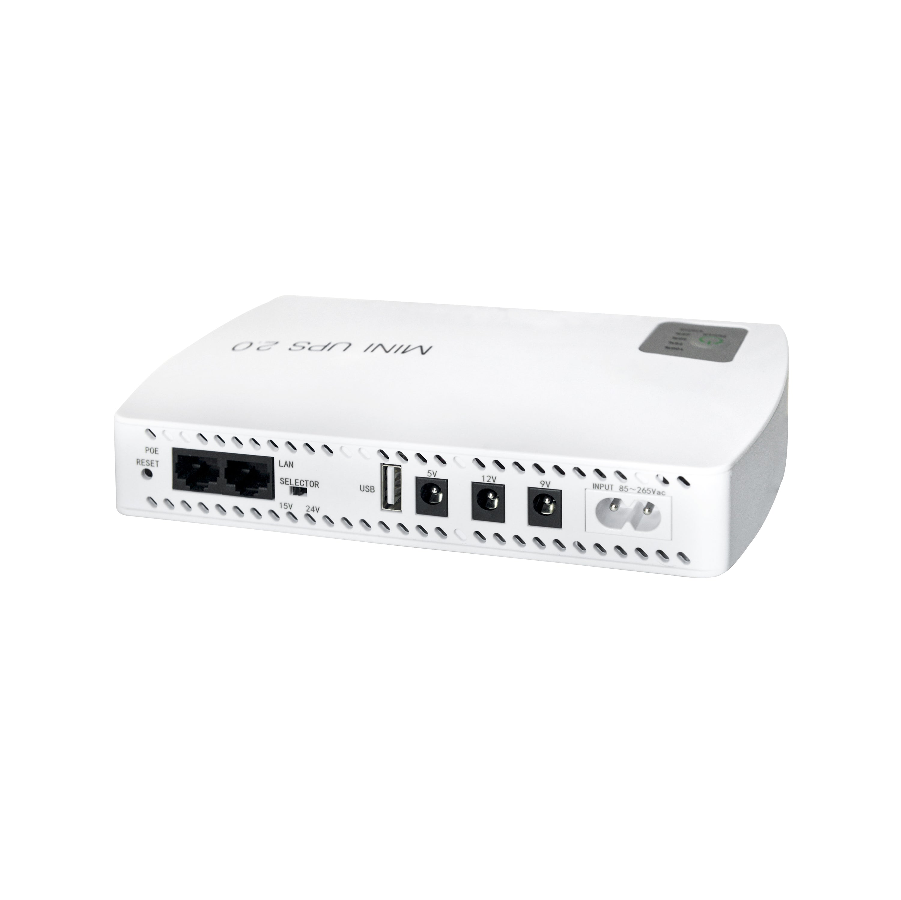 Mini DC UPS Battery Backup with PoE/USB/DC Outputs