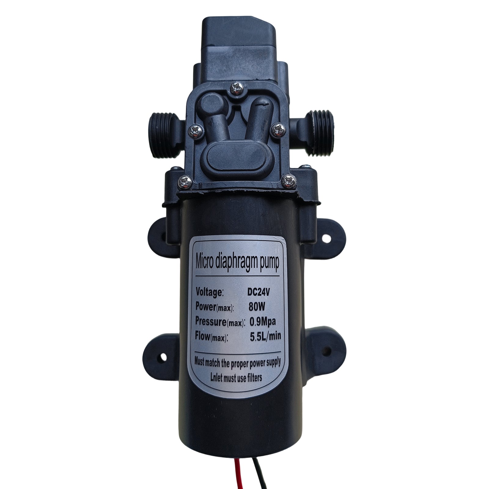 24VDC 80W 90M 6L/min 0.9Mpa Solar Diaphragm Water Pump