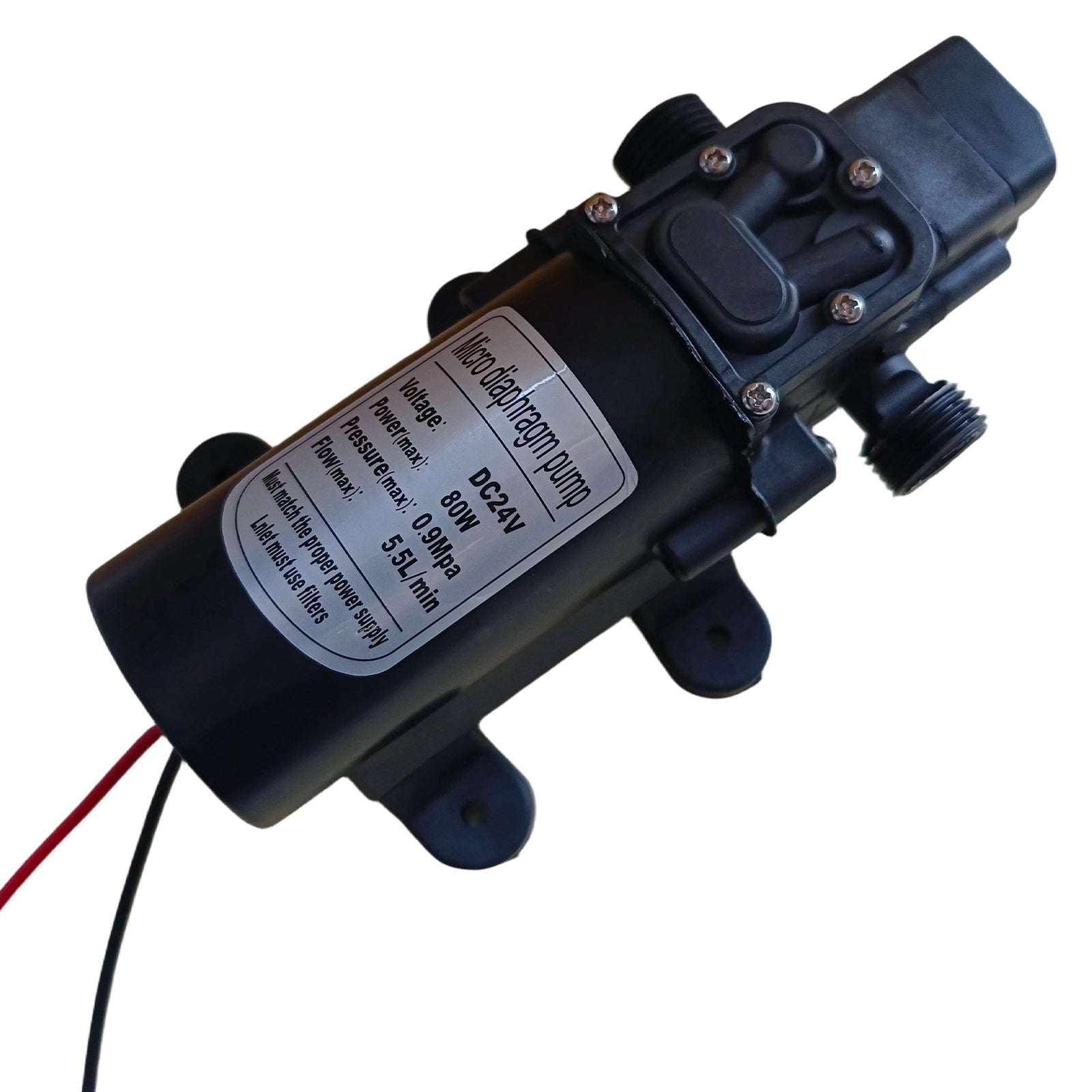 24VDC 80W 90M 6L/min 0.9Mpa Solar Diaphragm Water Pump