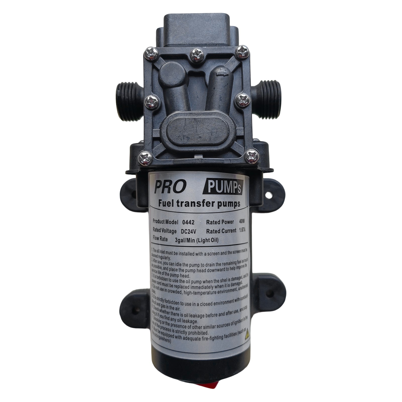 24VDC 40W 12L/min 1.5M Solar Oil Transfer Diaphragm Pump