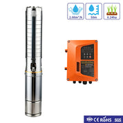 3inch 72VDC 750W 95M Stainless Steel Solar Deep Well Pump