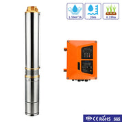 4inch 220VDC/VAC 2500W 68M Stainless Steel Solar Deep Well Pump