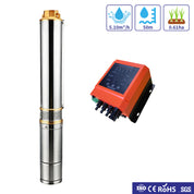 4inch 110VDC 1500W 135M Stainless Steel Reinforced Nylon Impeller Solar Deep Well Submersible Pump