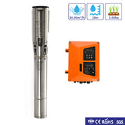 5inch 220VDC/VAC 2800W 42M Stainless Steel Solar Deep Well Pump