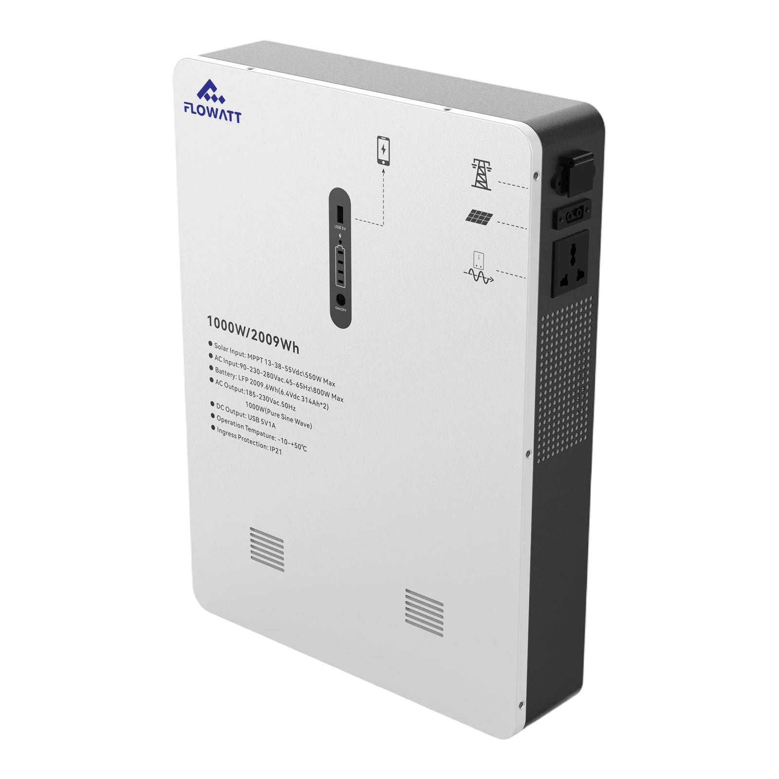220V 1000W 2kWh All-In-One Portable Power Station Energy Storage System