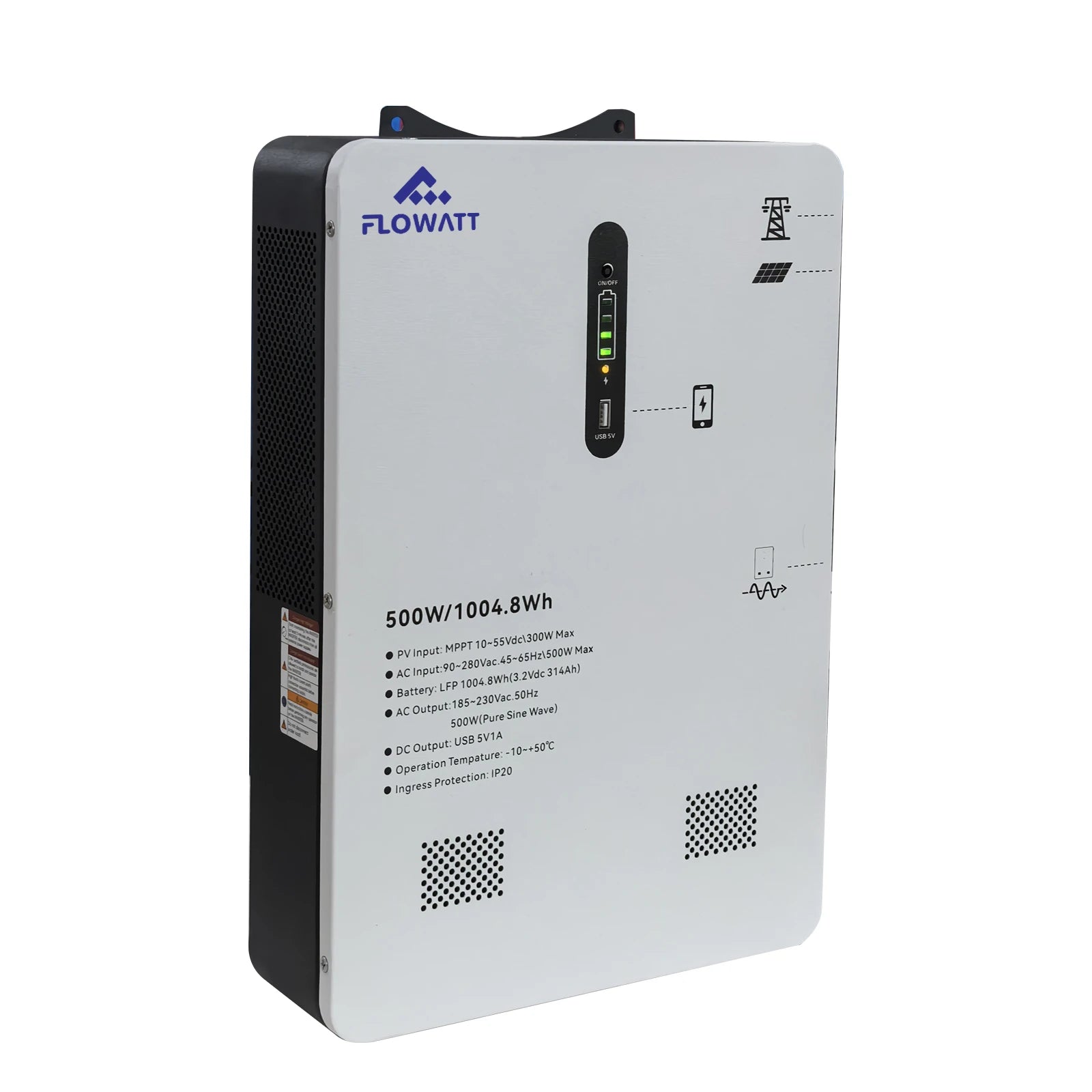 220V 500W 1kWh All-in-One Portable Power Station Energy Storage System