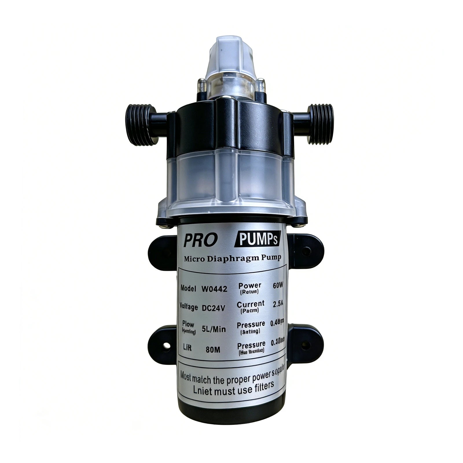 24V Low Noise Solar Diaphragm Pump-2