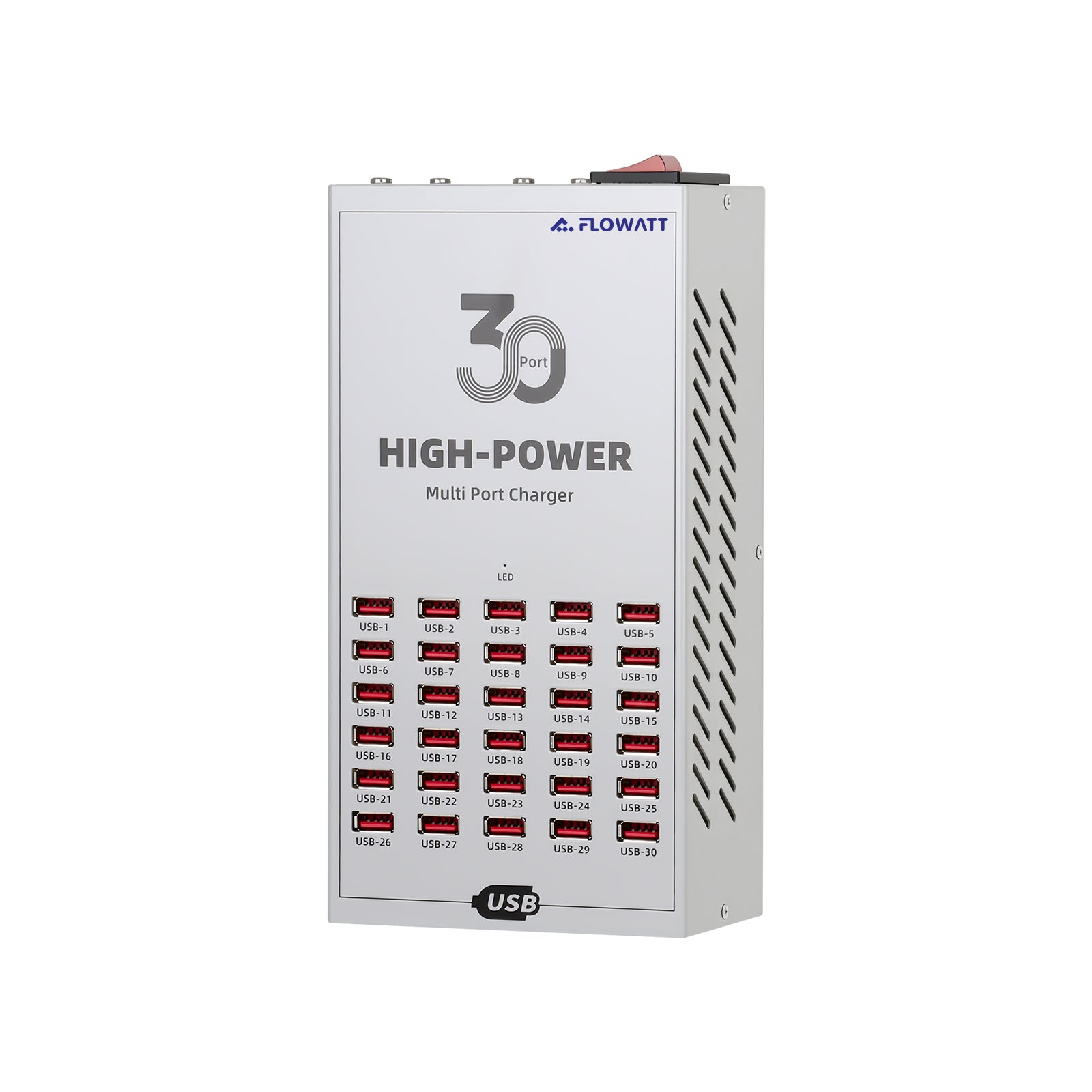 110VAC/220VAC 200W 5V1-2.4A 30 Ports USB-A Chargers