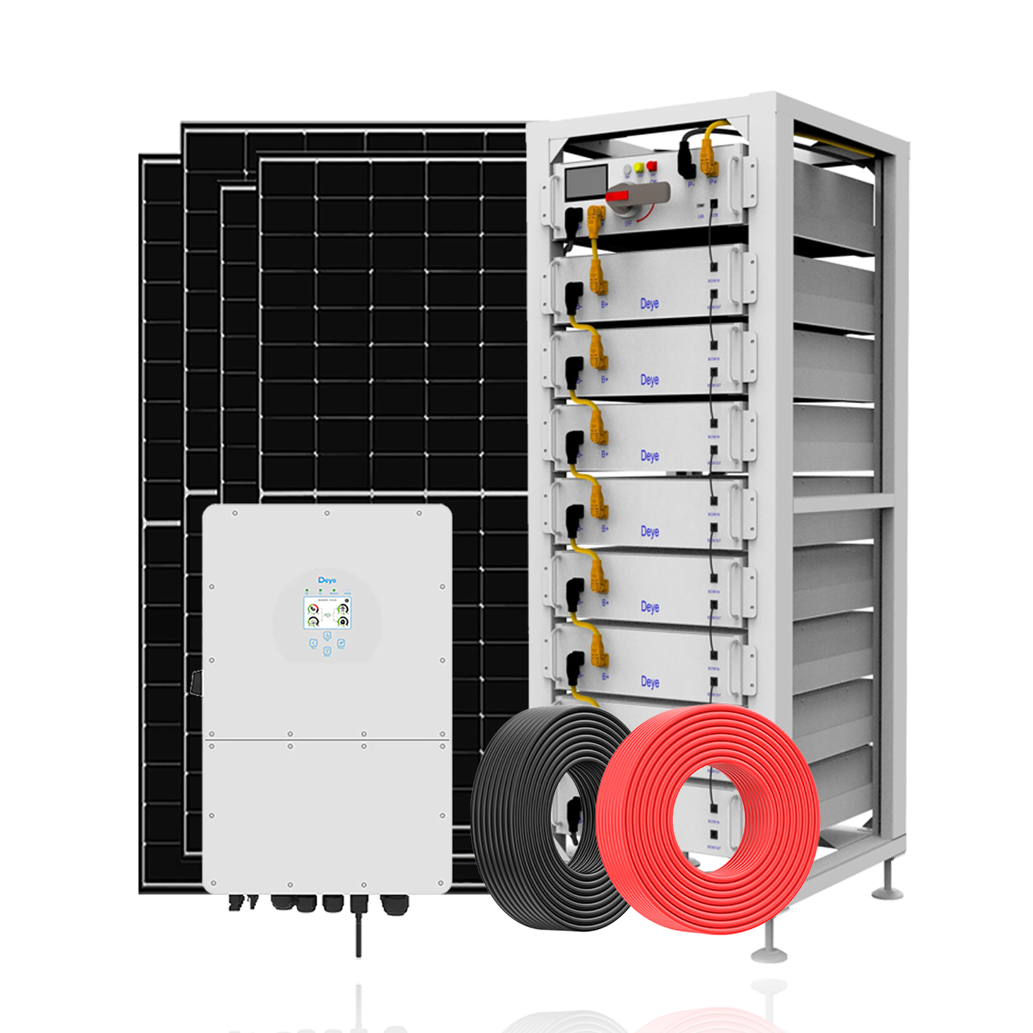 Flowatt FSD Series 10KW Hybrid Solar Energy Systems Three Phase Lithium Battery For Commercial Use