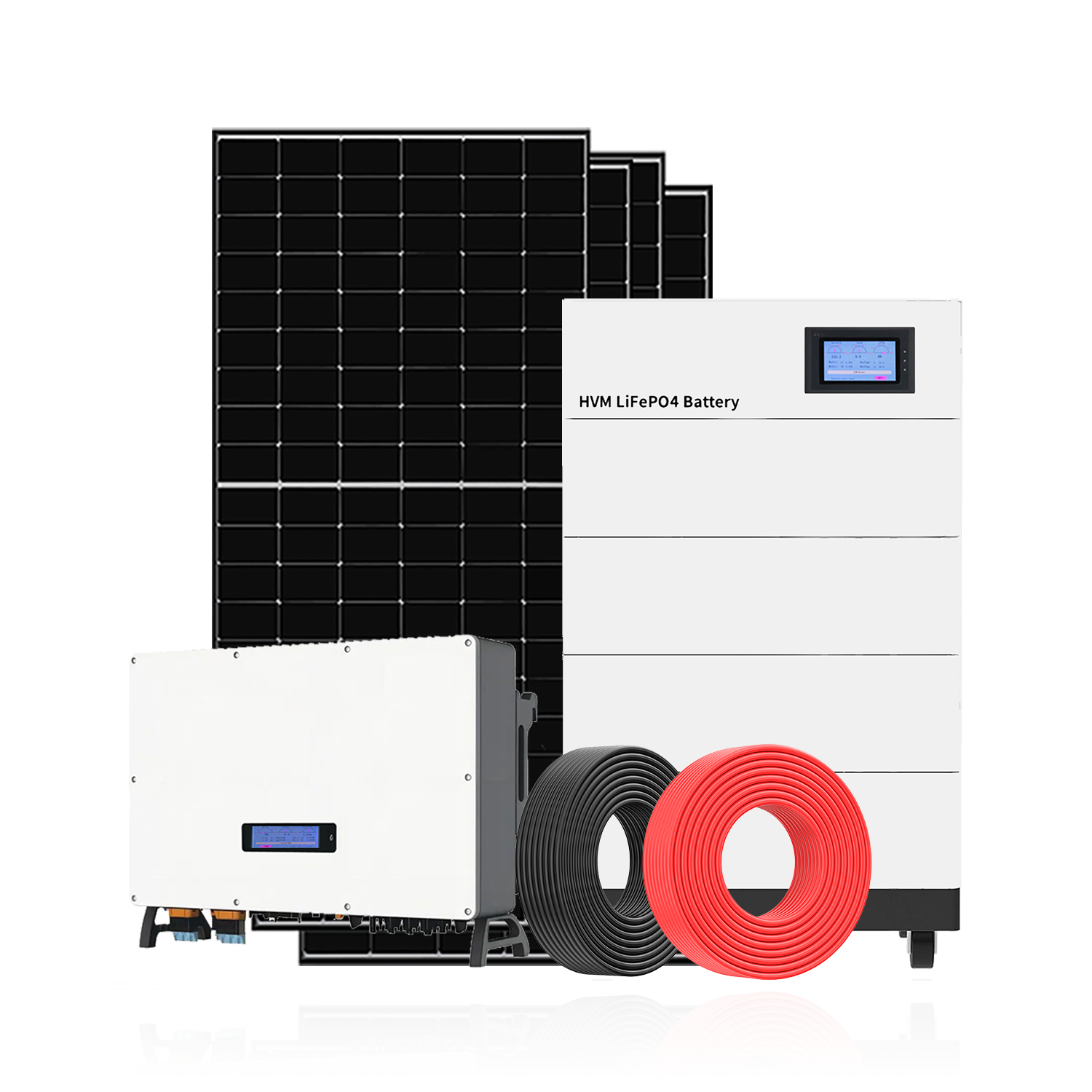 Flowatt Hybrid Solar Energy System Three Phase 25KW With Lithium Battery For Commercial Use