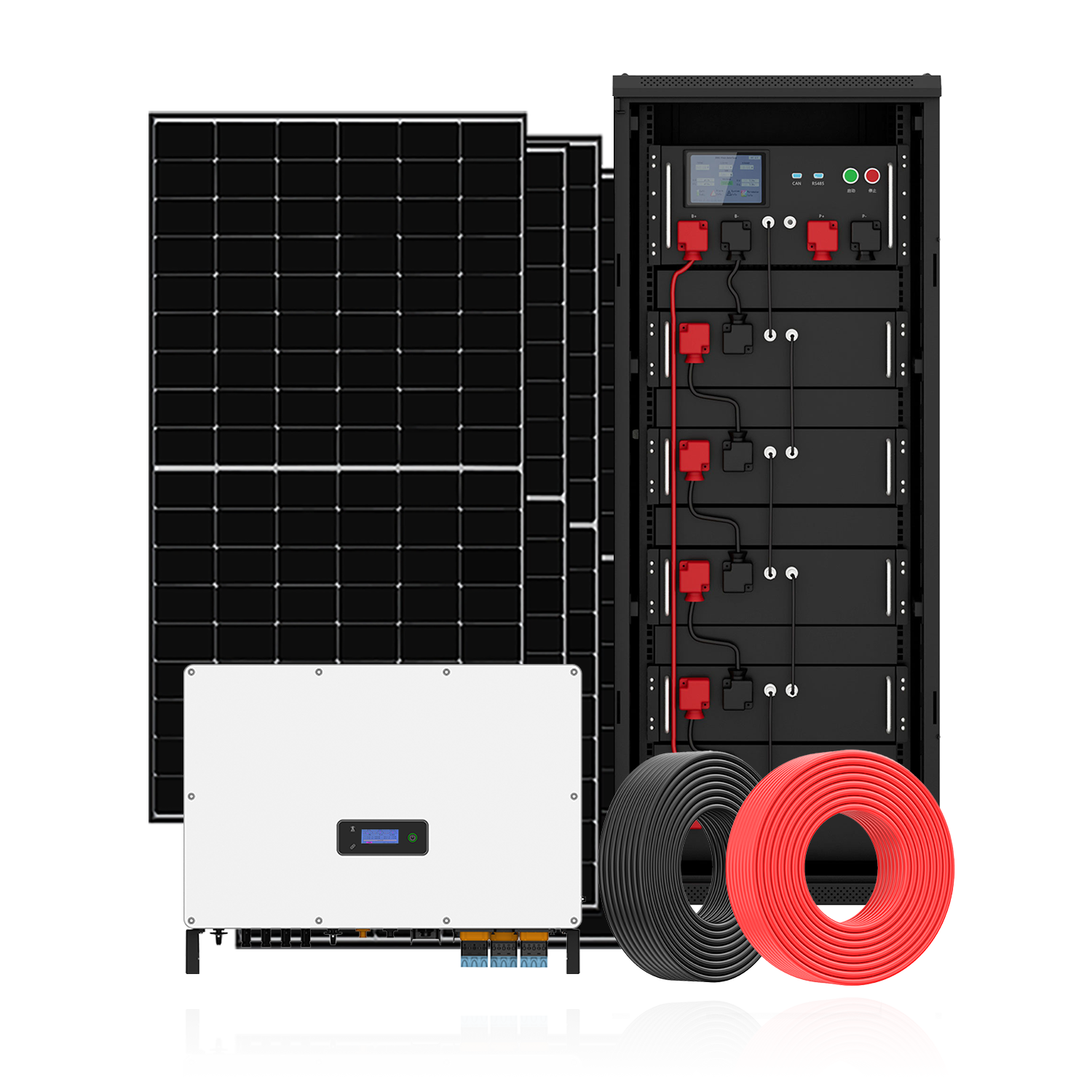 Flowatt Hybrid Three Phase 36KW Solar Energy System With Lithium Battery For Commercial Use