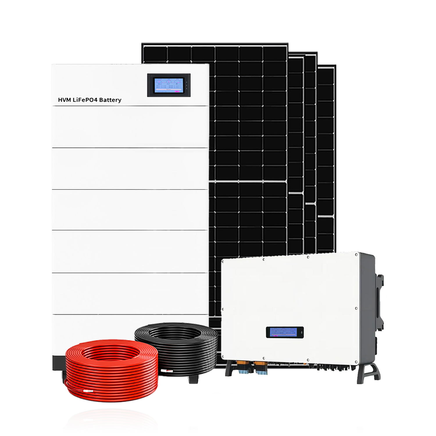 Flowatt Hybrid Three Phase 40KW Solar Energy Storage System Lithium Battery For Commercial Use