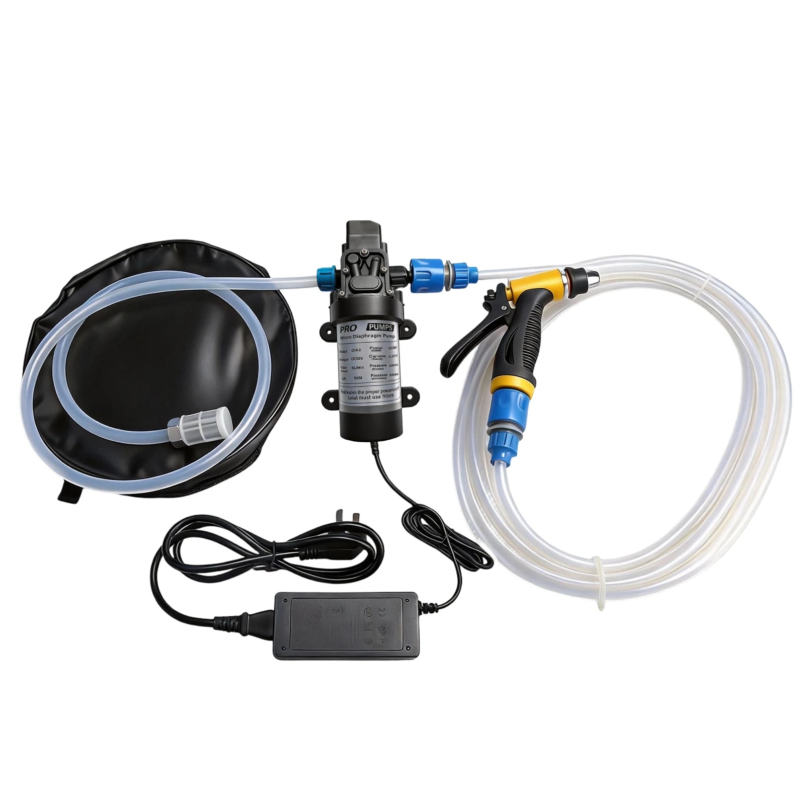 Flowatt 12VDC 80W Car Washer Diaphragm Pump-3