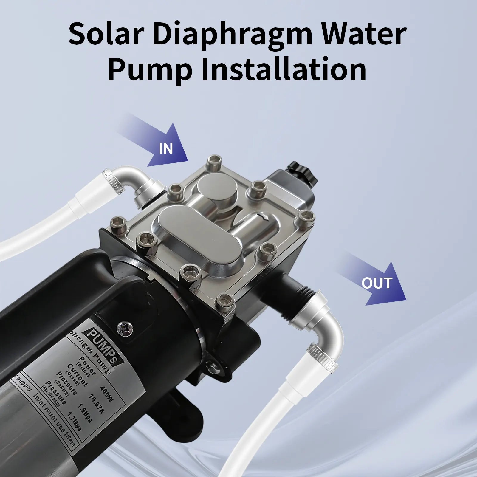 Flowatt 400W Flushing Solar Diaphragm Pump-1