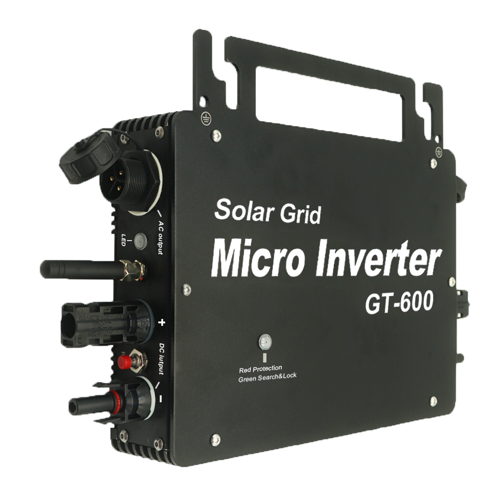 Balcony Solar Mounting Kit 600W MPPT Solar Inverter Grid Tie Inverter Micro Inverter IP65