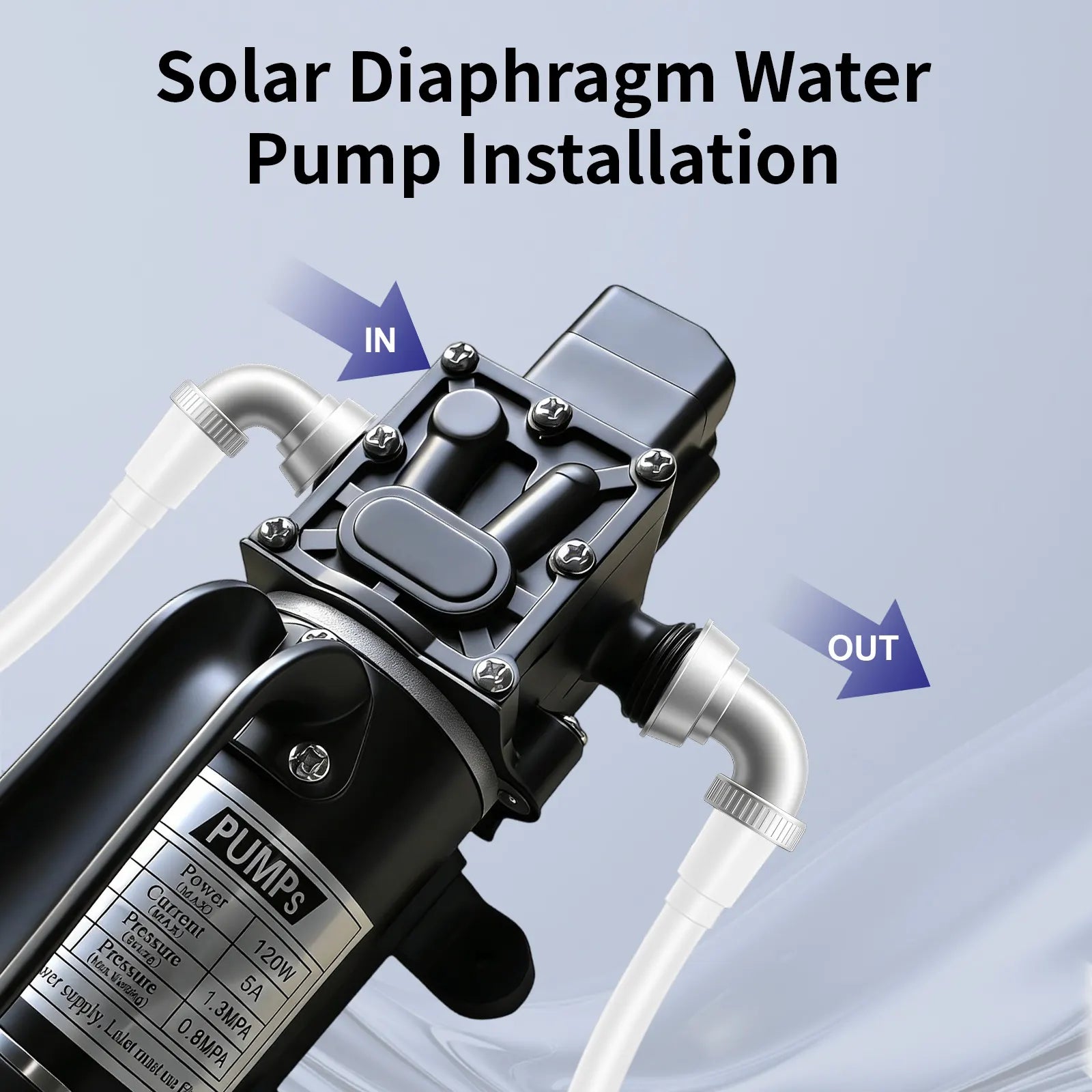 Flowatt 120W High-Flow Solar DiaphragmWater Pump-1