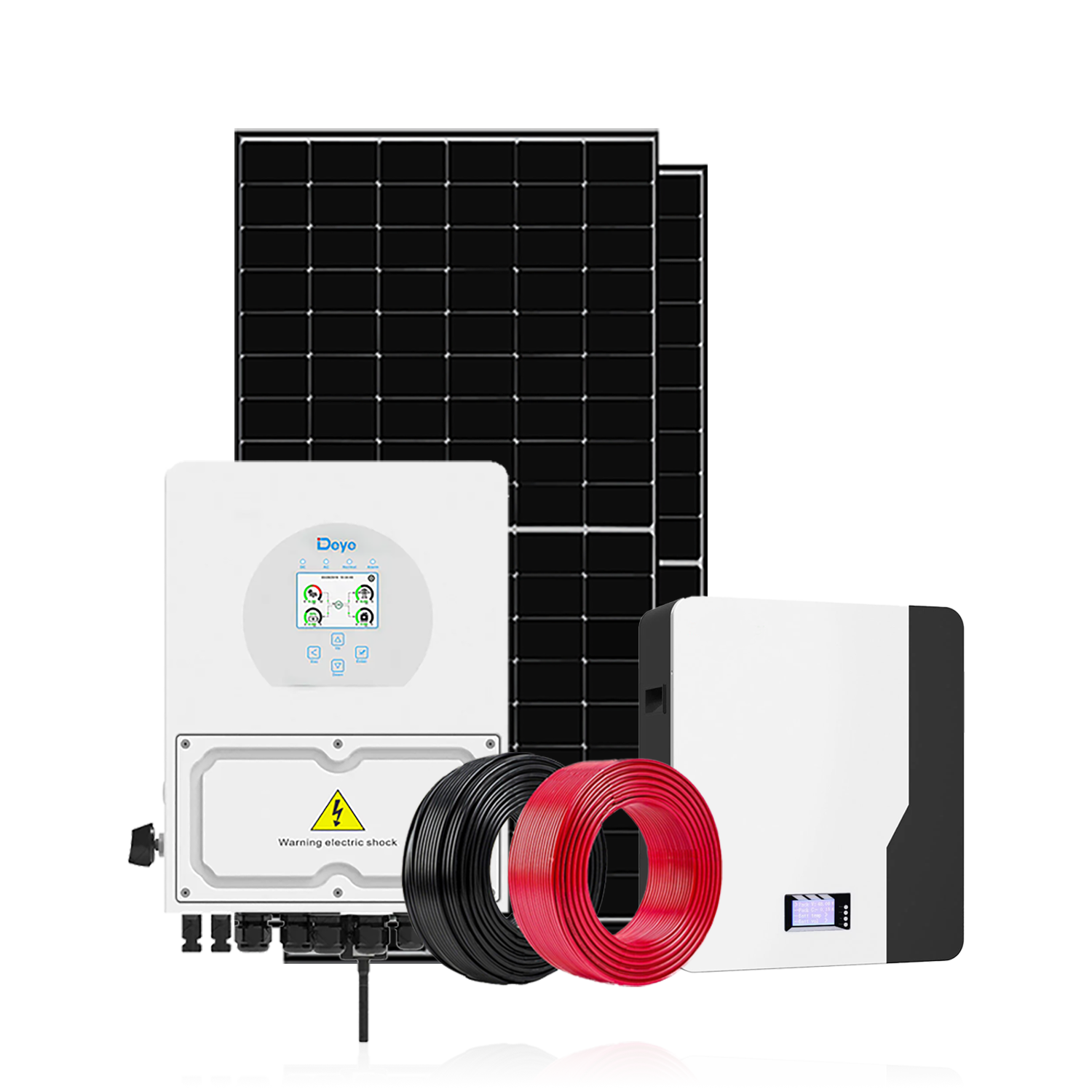 Flowatt 6KW Solar Power Energy Systems Single Phase Lithium Battery For Household Equipment